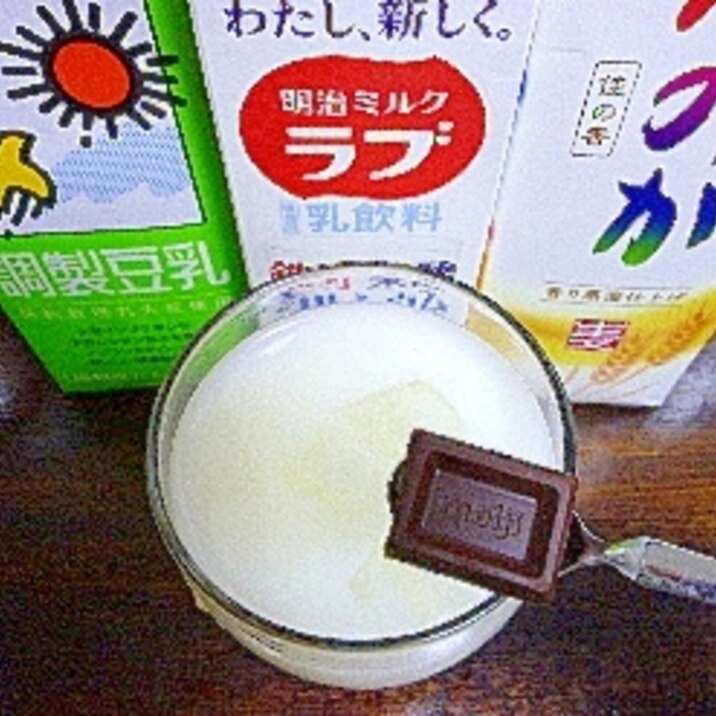アイス♡ブラックチョコ入♡豆乳ミルク酒